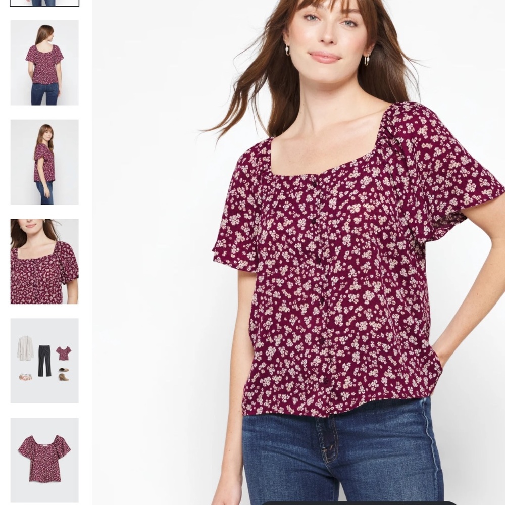 Stitch Fix Lush square neck blouse